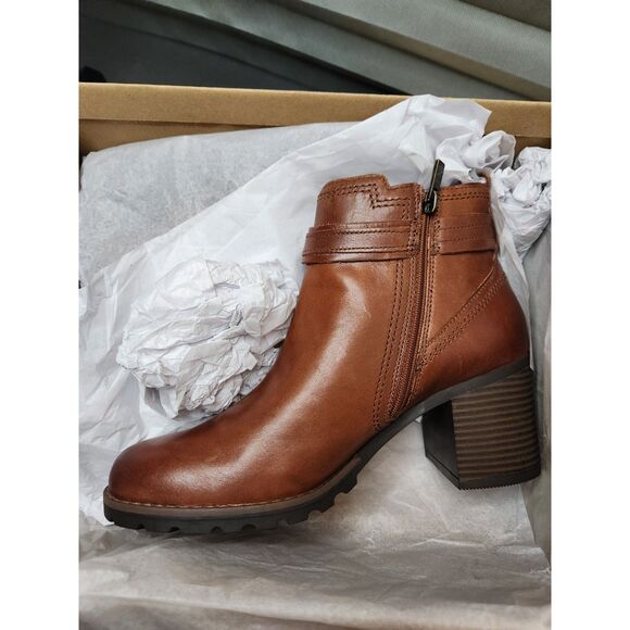 Clarks Leda Strap Side-Zip Boots – Women’s Size 9.5 Mahogany Side-Zip Boot - Picture 10 of 12